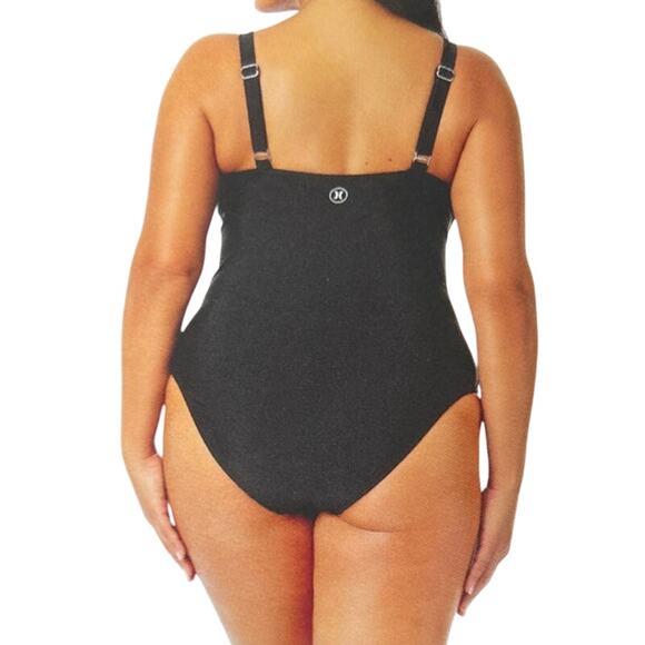 Hurley Women's Black Swimsuit  UPF 50 XXL - Picture 2 of 4